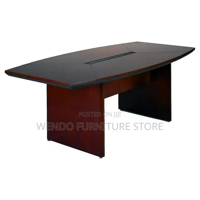 Boardroom Table; 2.4 Meters Straight Mahogany Boardroom Table