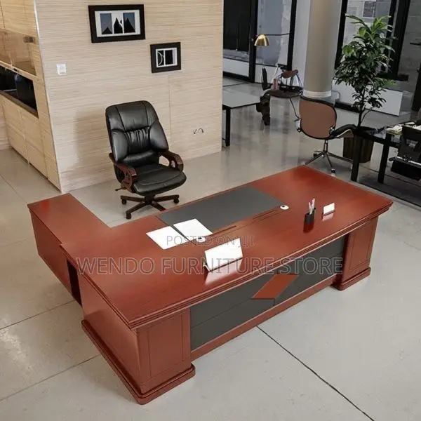 Office Desk; 1.8 Meter Executive Mahogany Office Duae Desk