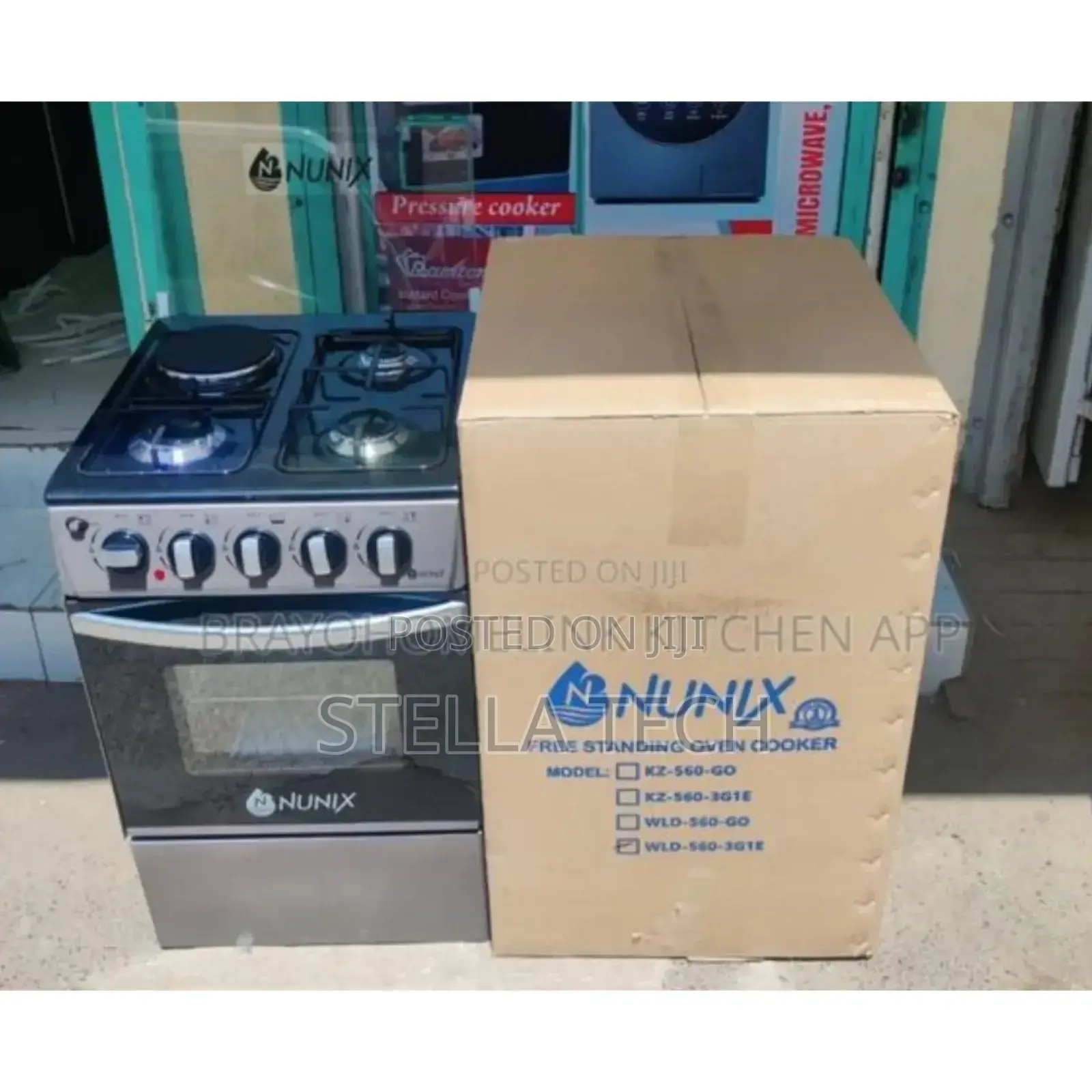 Nunux Free Standing Gas Cooker