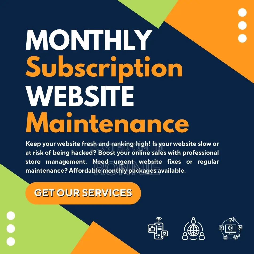 Monthly Website Maintenance Support Plans for Businesses