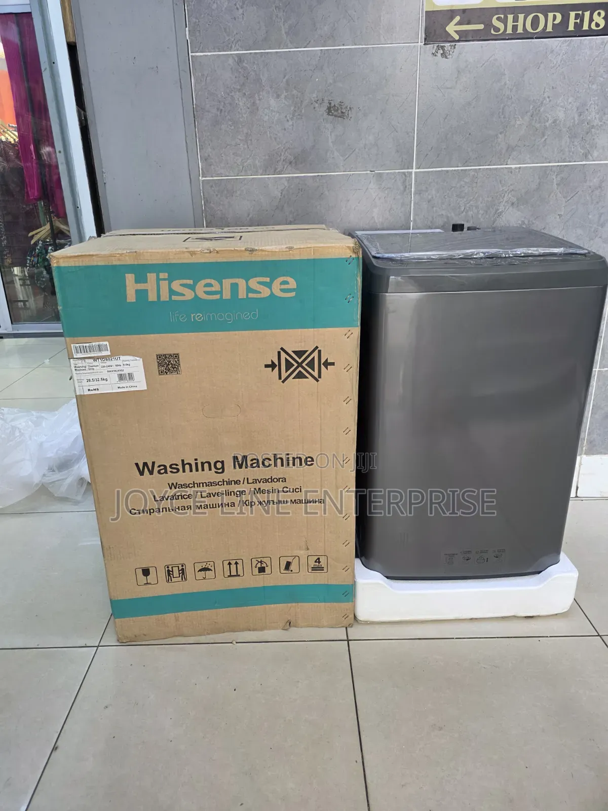 Hisense 8kgs Washing Machine Top Load