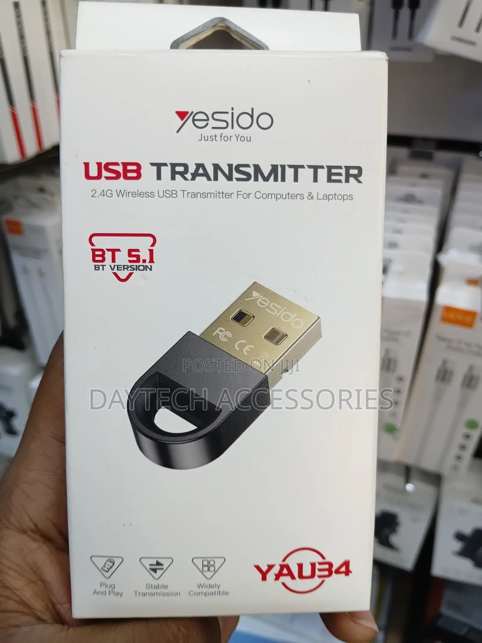 Yesido - Usb Bluetoothtransmitter Bluetoot(Yau34) for Computer Laptop.