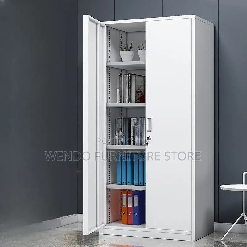 Office Cabinets; Executive Gray Display Lockable Cabinet