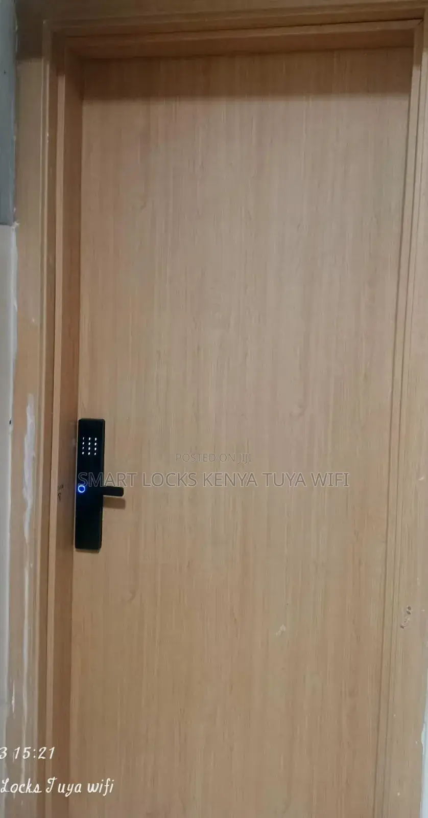 Smart Door Lock for Wooden Metal Biometric Fingerprint Tuya App