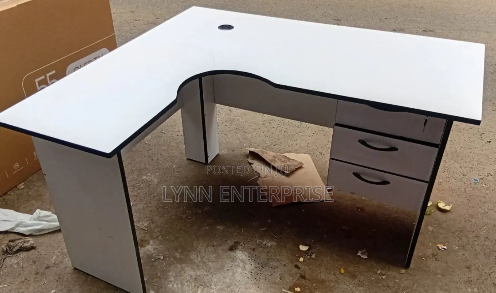1.2m L Shaped Office Study Table/Desk.