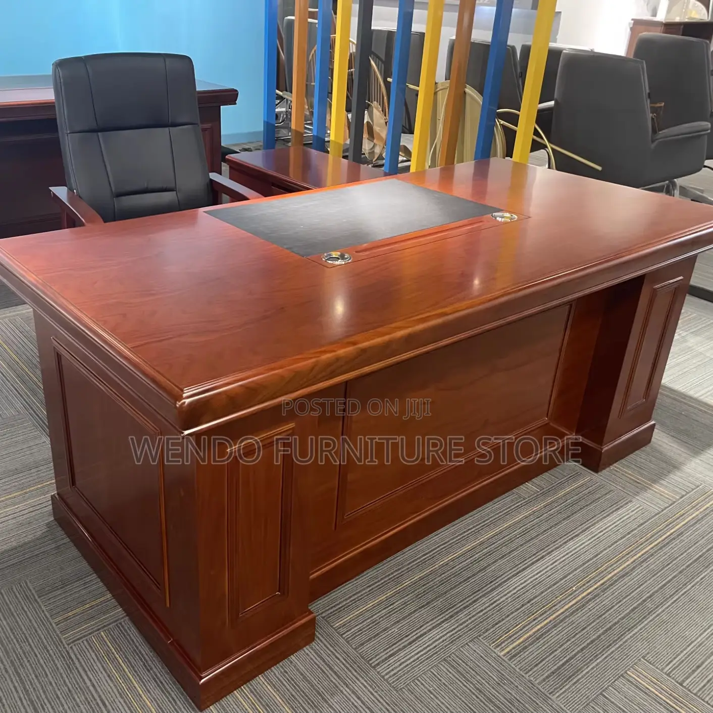 Office Desk; 1.8 Meters Mahogany Executive Pricipal Desk