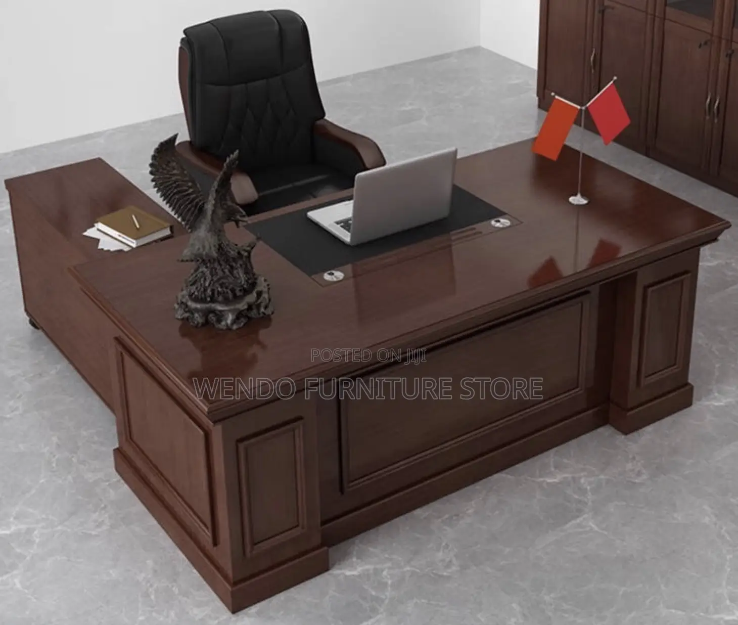 Office Desk; 1.8 Meters Mahogany Executive Pricipal Desk