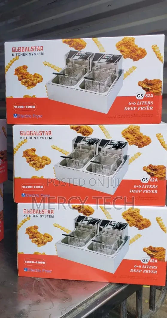 Globalstar Double Tank 6+6l Deep Fryer(Gs-82a)