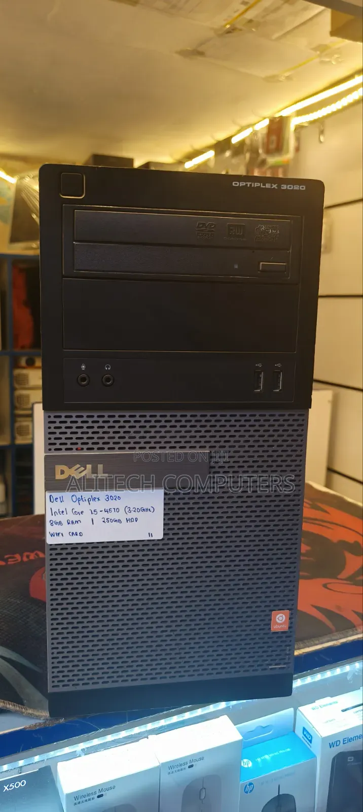 Desktop Computer Dell OptiPlex 3020 8GB Intel Core i5 HDD 500GB
