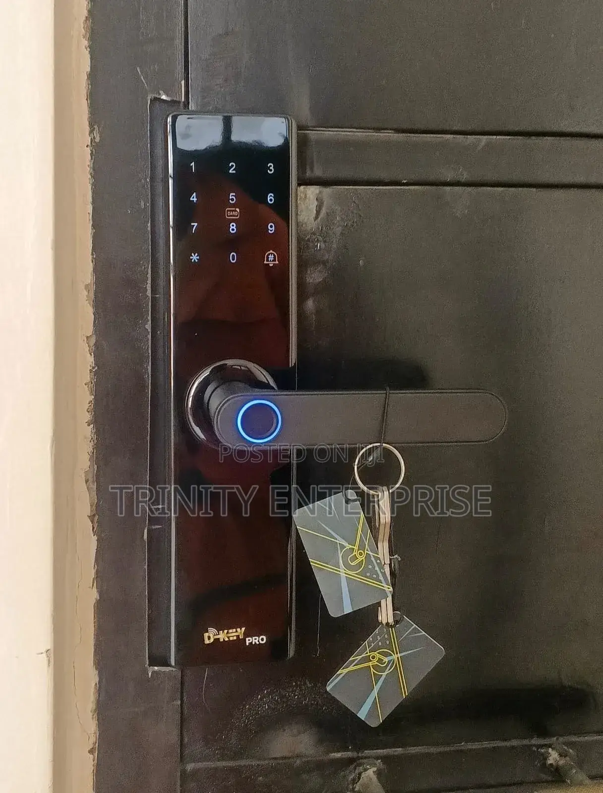 Biometric Systemlock Password Lock Door Lock Black
