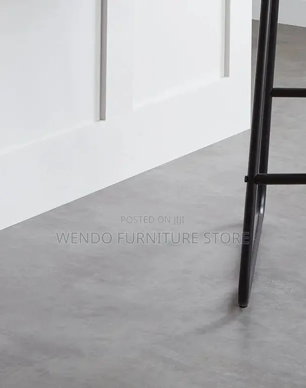 Barstools; Leather Strong Barstool With 4 Standing Legs