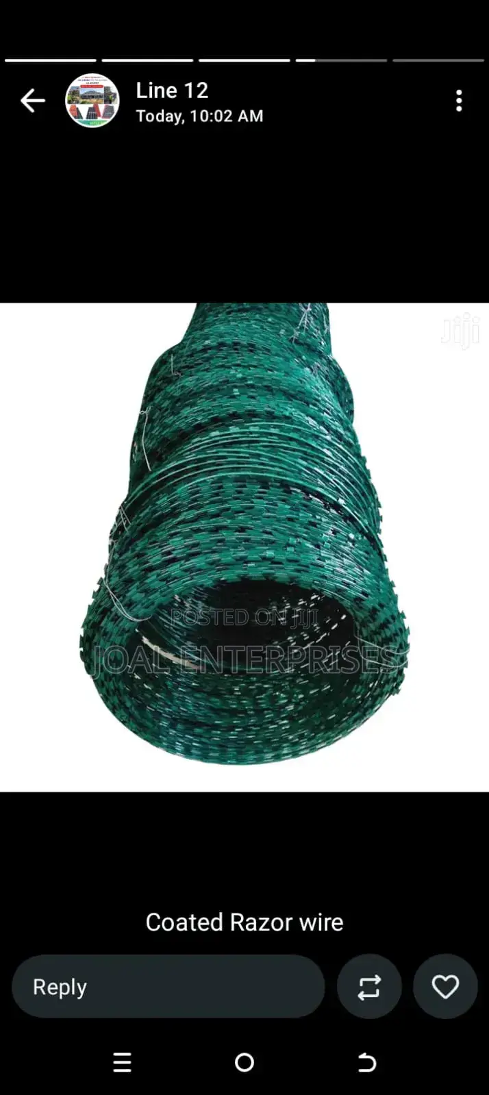 Green Razor Wire