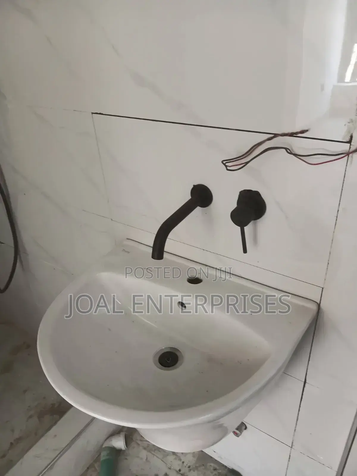Black Concealed Basin Mixer