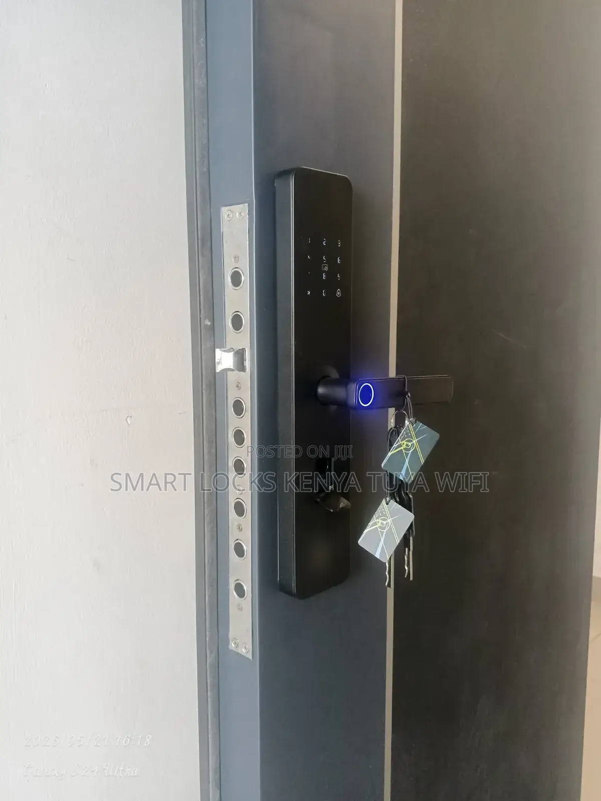 Tuya Smart Fingerprint Aluminum, Black, Fingerprints, Home Airbnb