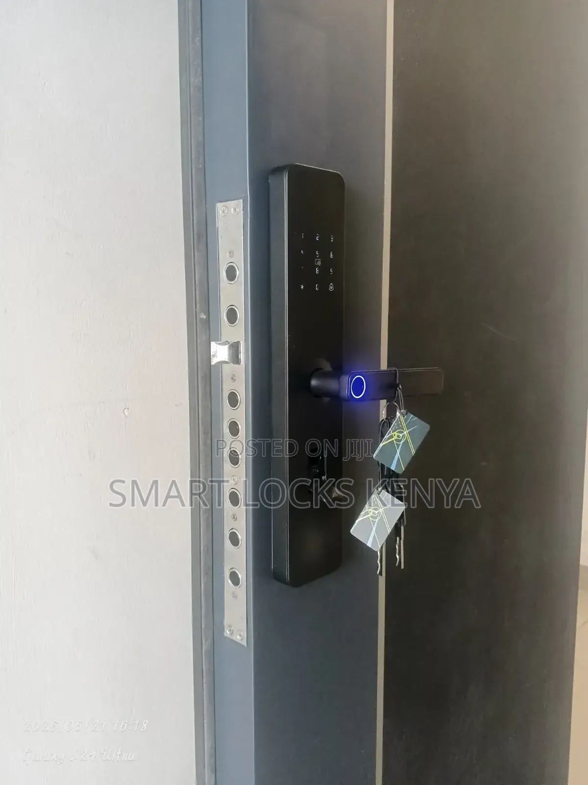 Tuya Smart Fingerprint Aluminum, Black, Fingerprints, Home Airbnb