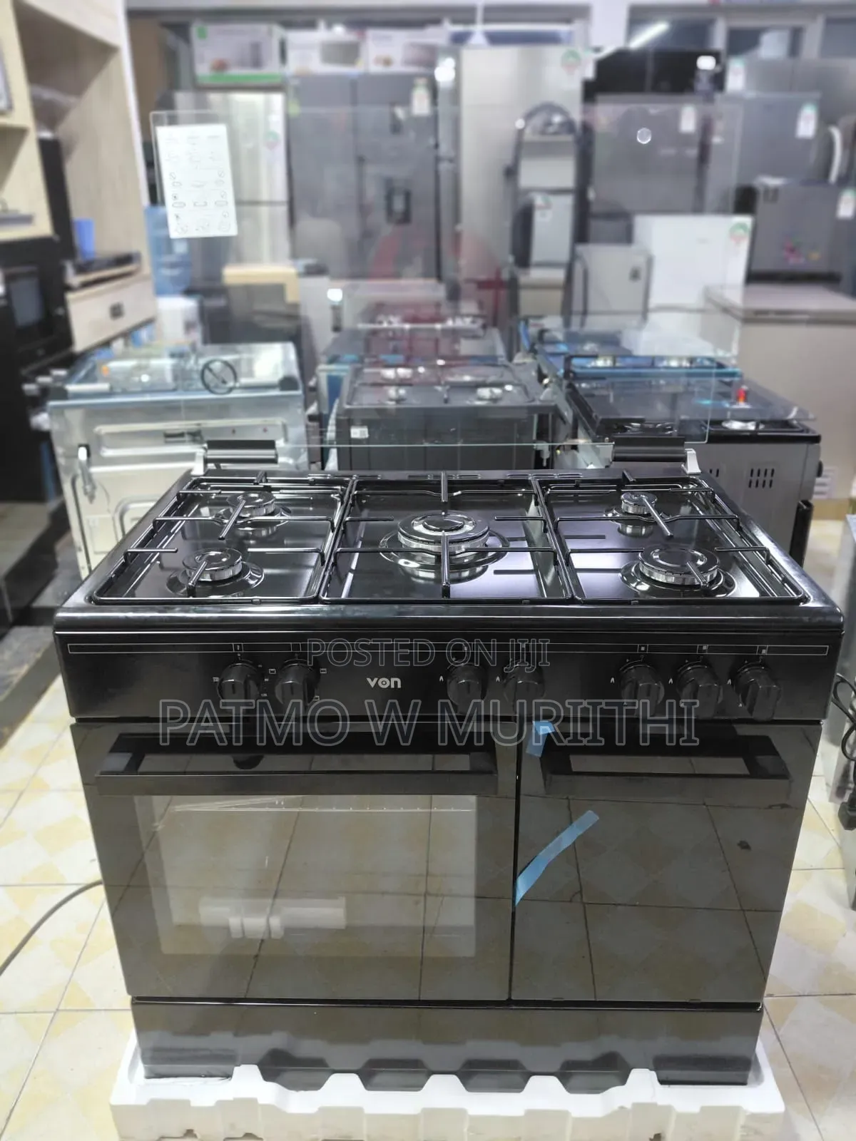 60*90 Von Vcf965031nsk Freestanding Cooker – 5 Gas Burners