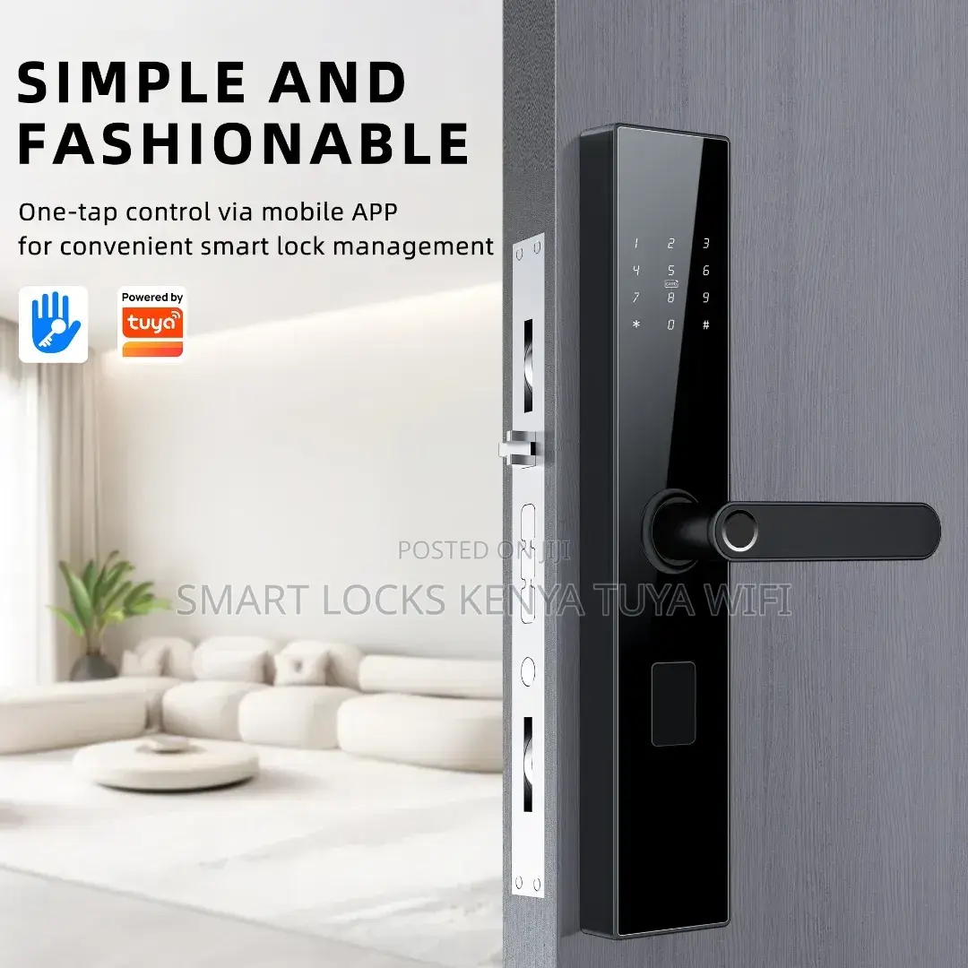 Smart Lock Tuya Smart Door Locks Keys Less Entry Password Fingerprints