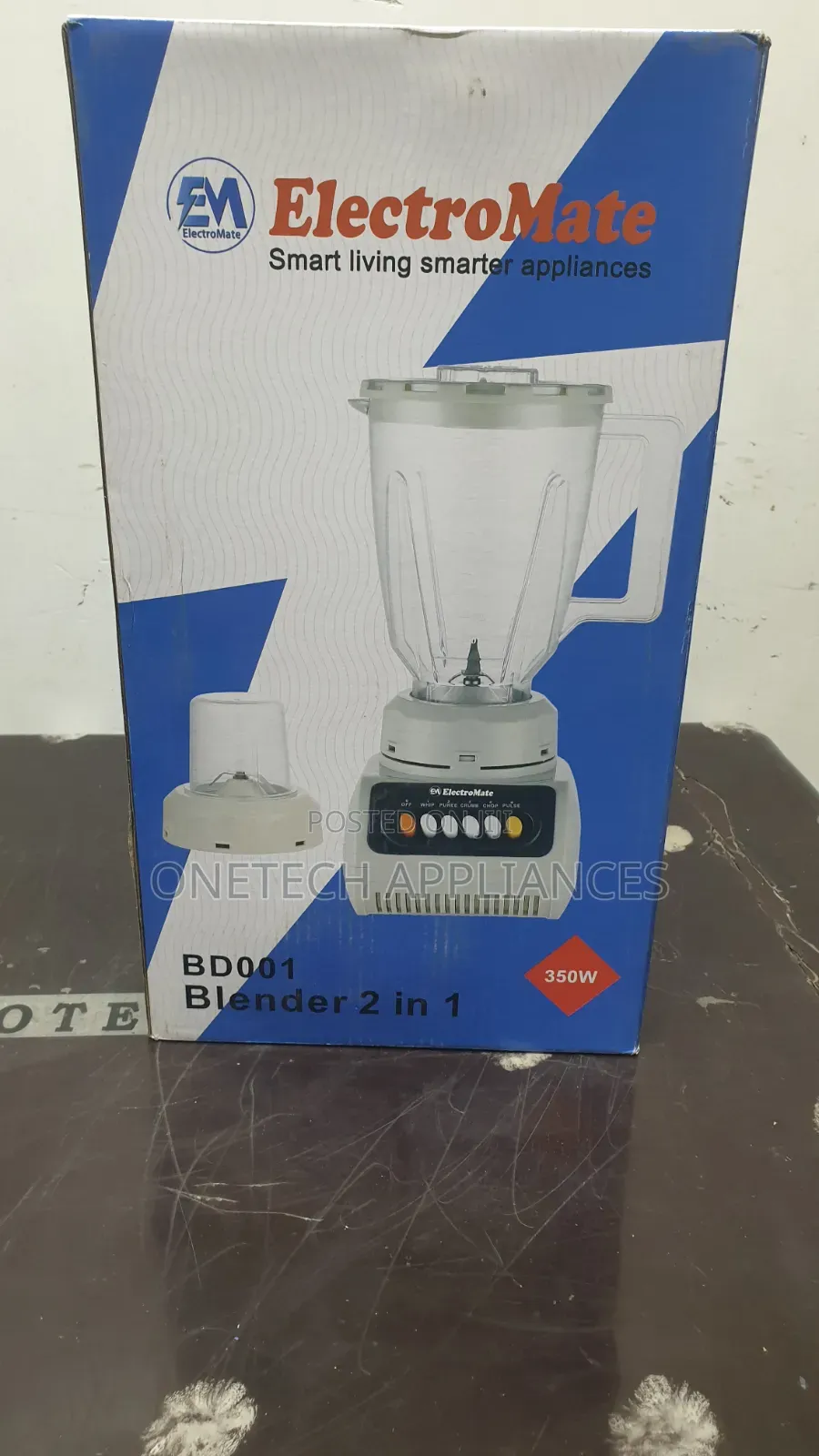 Electromate 2-in-1 Blender Grinder
