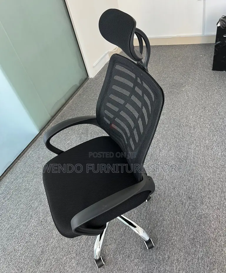Office Chairs; Ergonomic Style Headrest Swivel Adjustable Office Chair