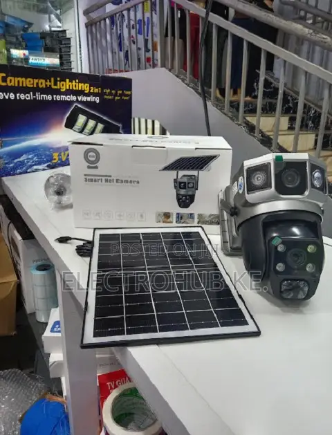 4g Outdoor V380 Solar PTZ Camera Dual Lens Security CCTV