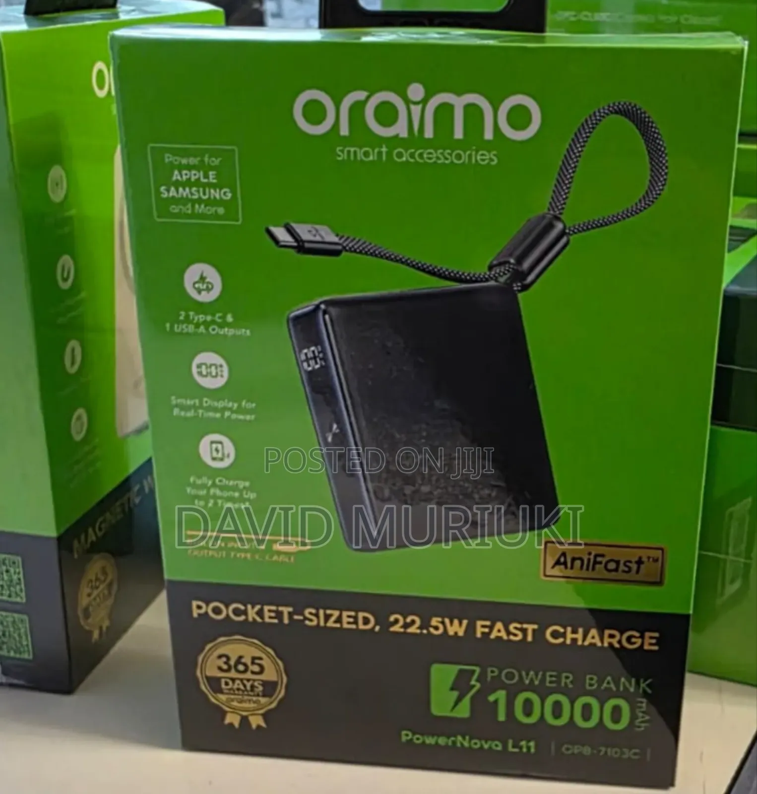 Oraimo Powerbank 10000mah Magpower 15 (Opb 7102w).