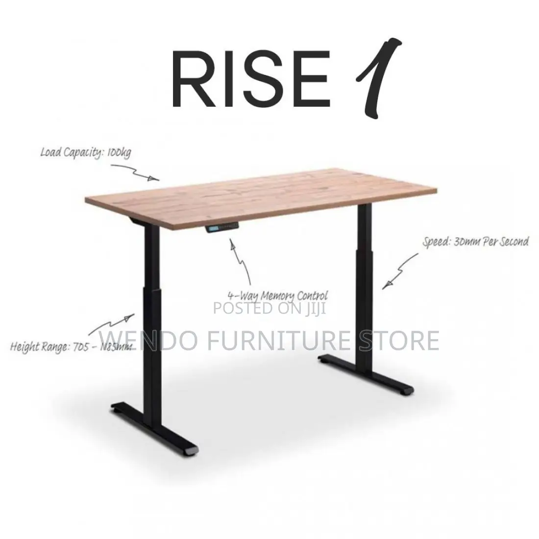 Office Desk; 1.2 Meters Advanced Monitized Adjustable Desk