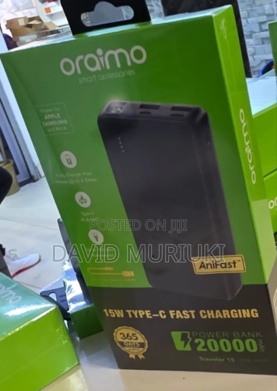 Oraimo Powerbank 20000mah 15watts Traveler 15 (Opb 1201p).