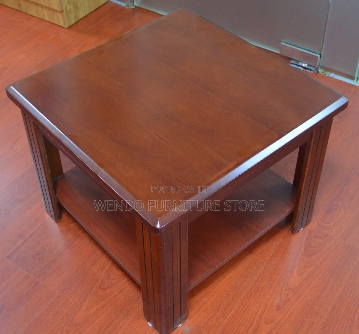 Coffee Table; Wooden Mahogany Executive Square Coffee Table