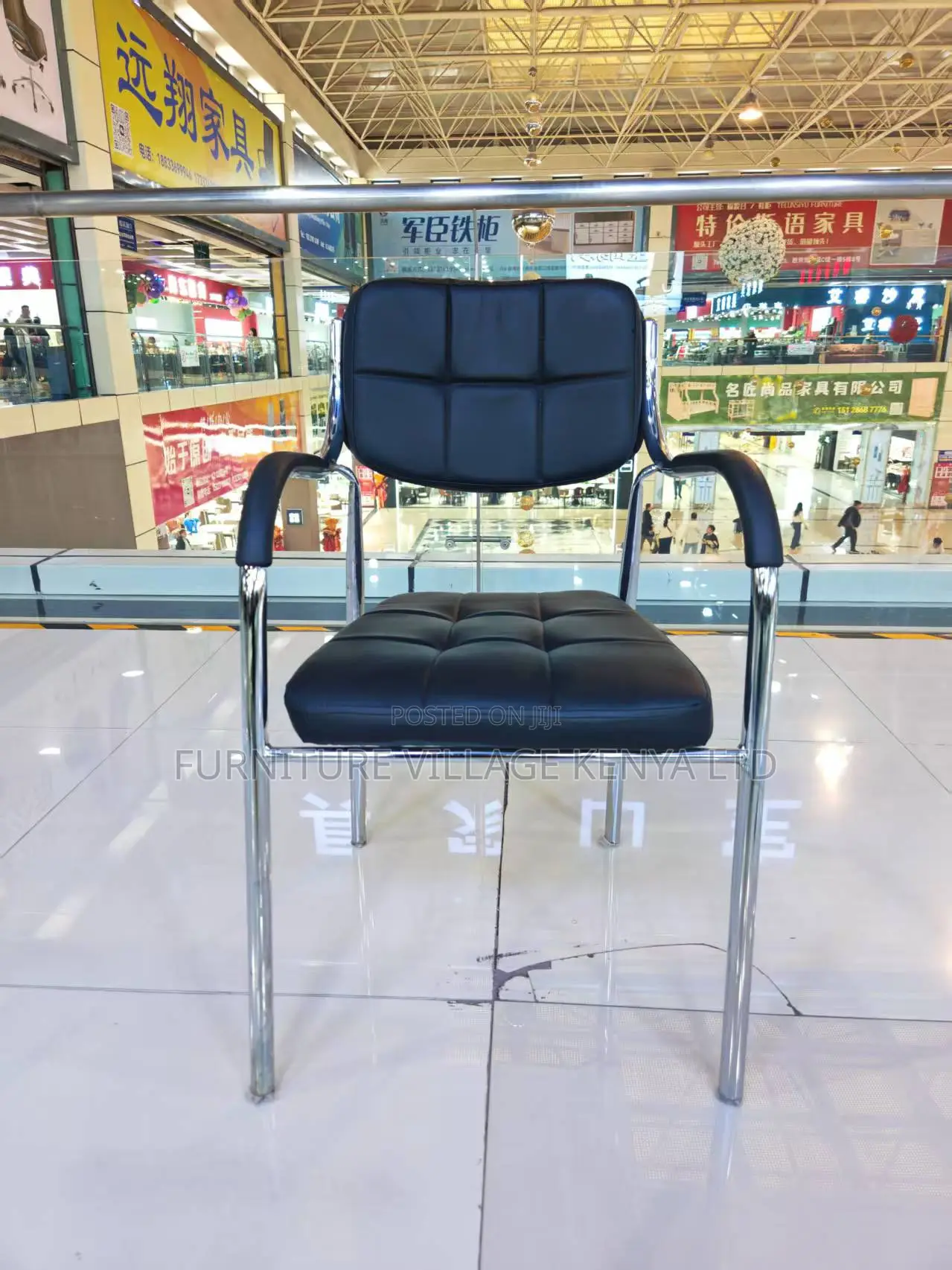 Quality Pu Leather Cushioned Cataline Guest Seat