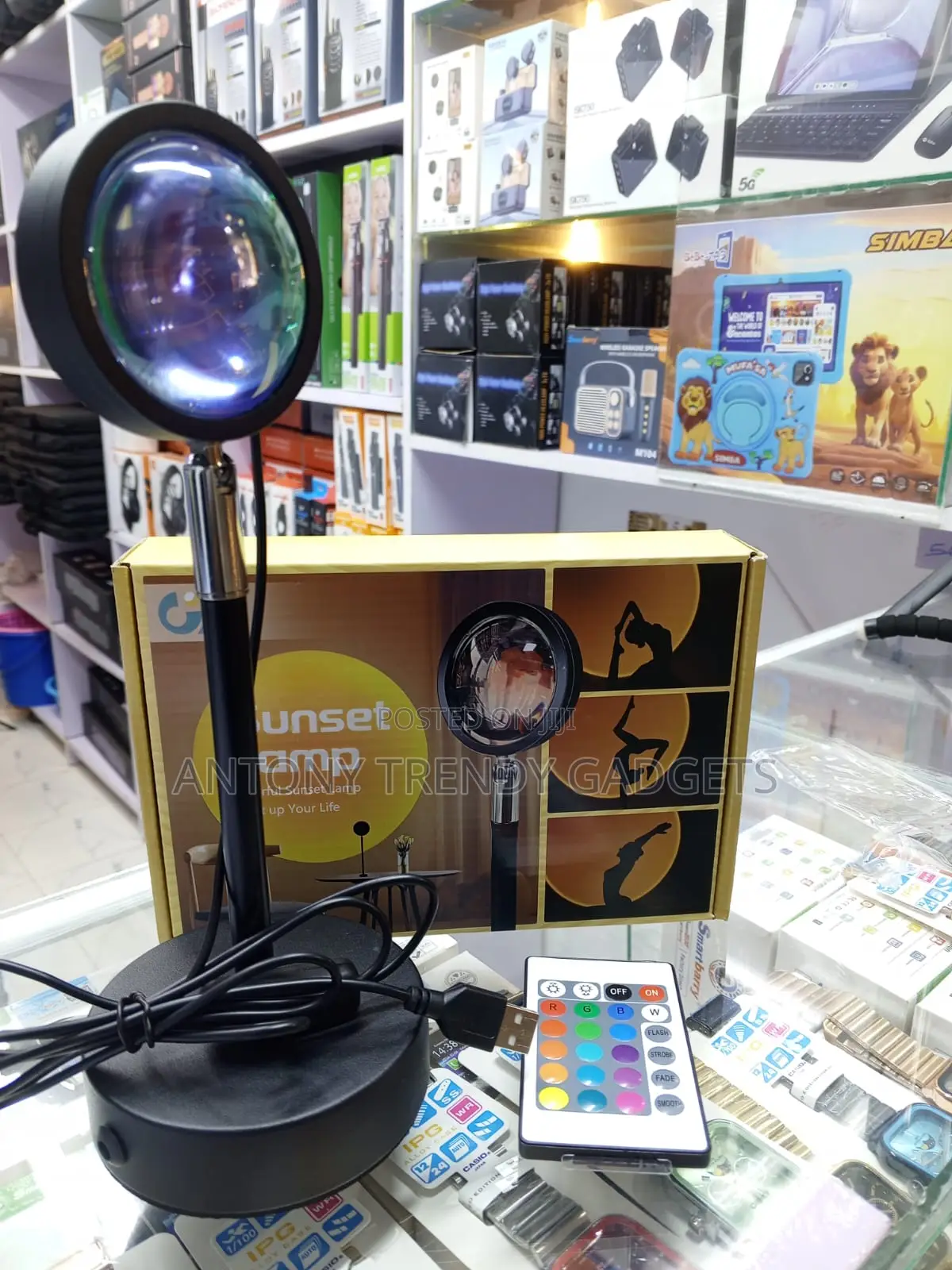RGB Sunset Projection Lamp Remote Control Mood Light