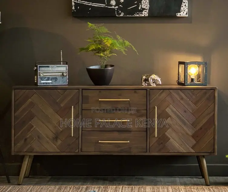 Tv Cabinet: Modern Solid Mango Wood Sideboard Cabinet