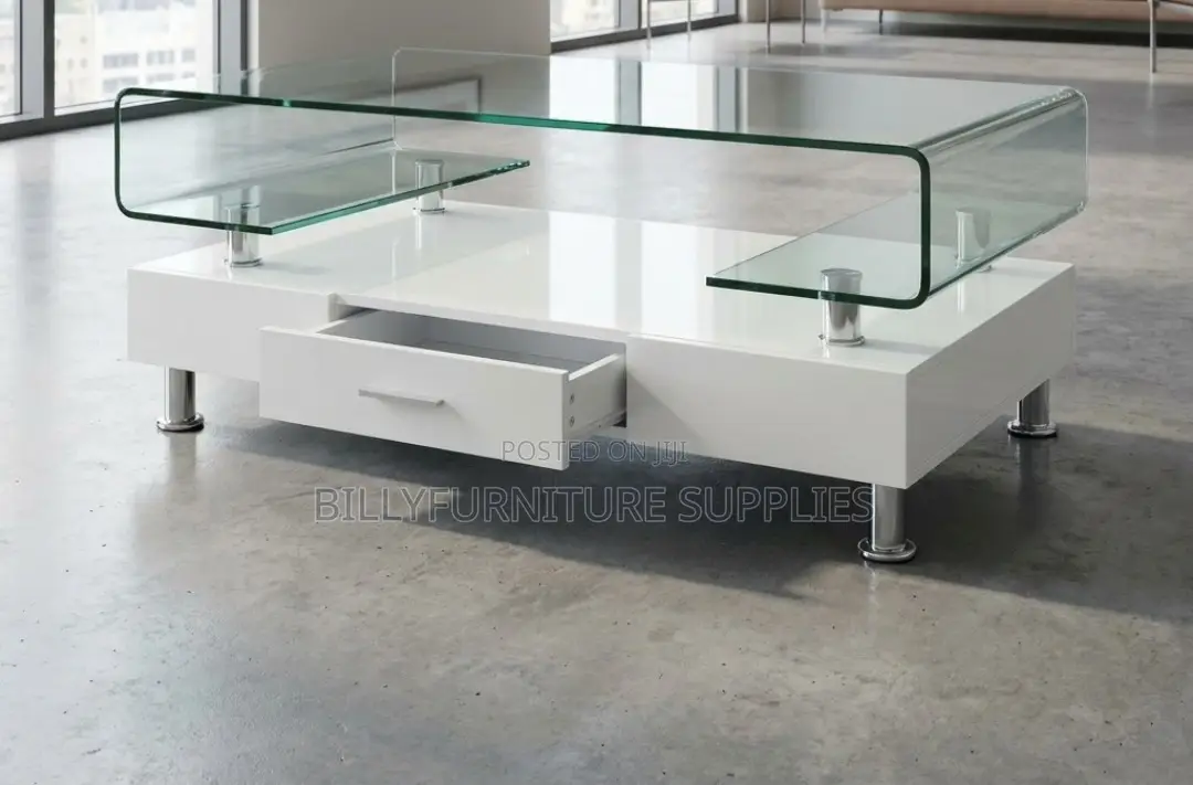 Tempered Glass Coffee Table for Office