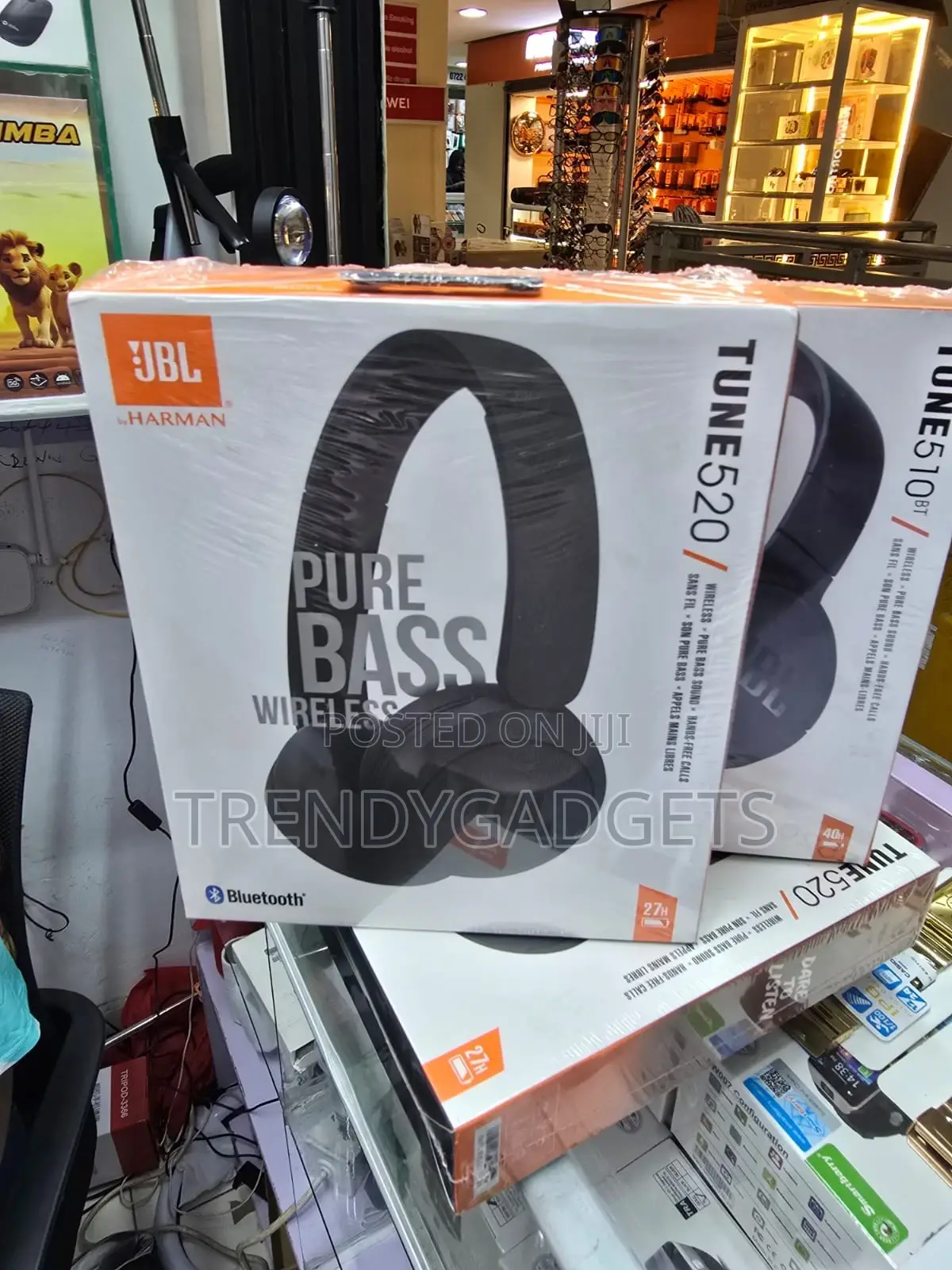 JBL Tune 520 Wireless Headphones, JBL Pure Bass Sound