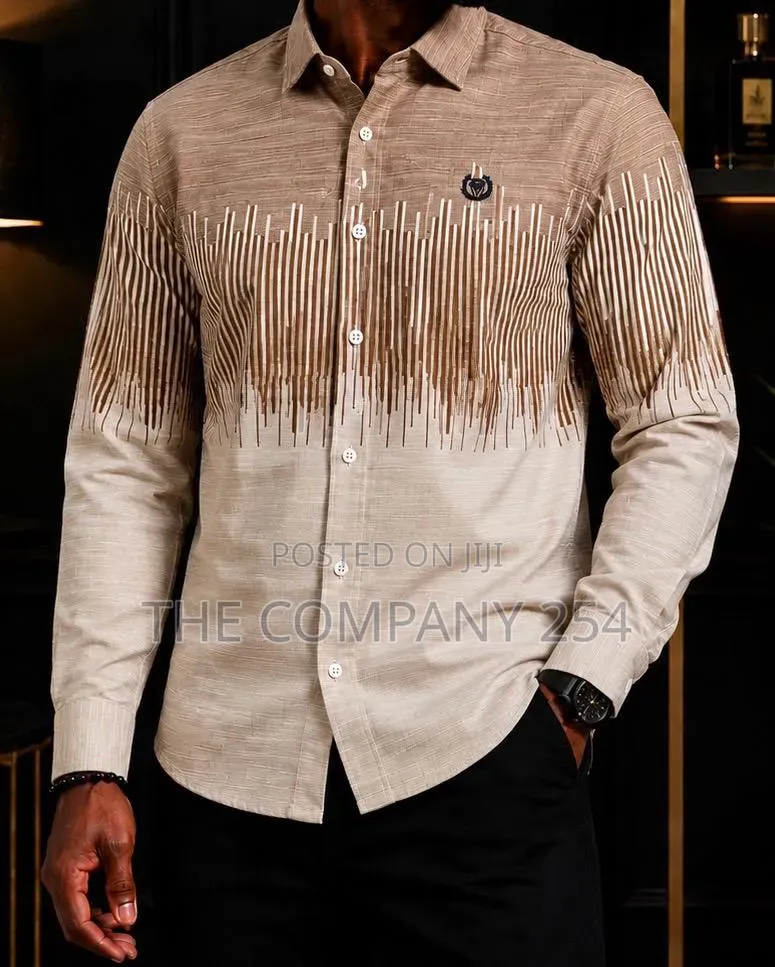 Quality Casual Men Long Sleeved Collar Designer Shirts