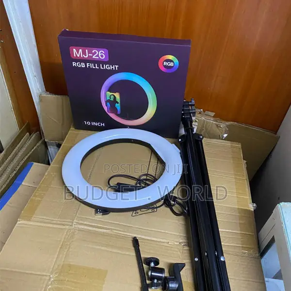 RGB Ring Light Studio Kit With Adjustable Tripod