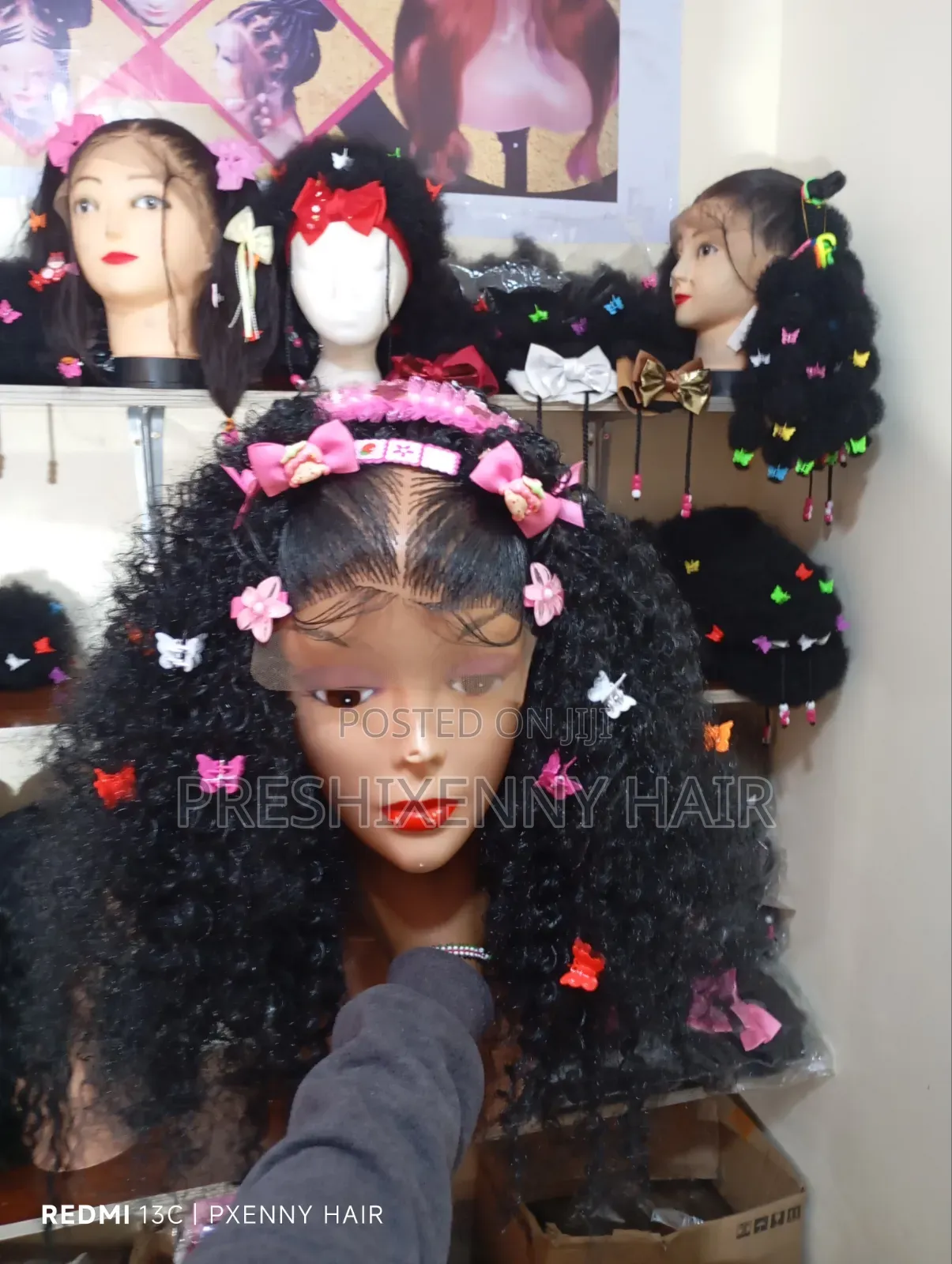 Curly Kids Glueless Wig