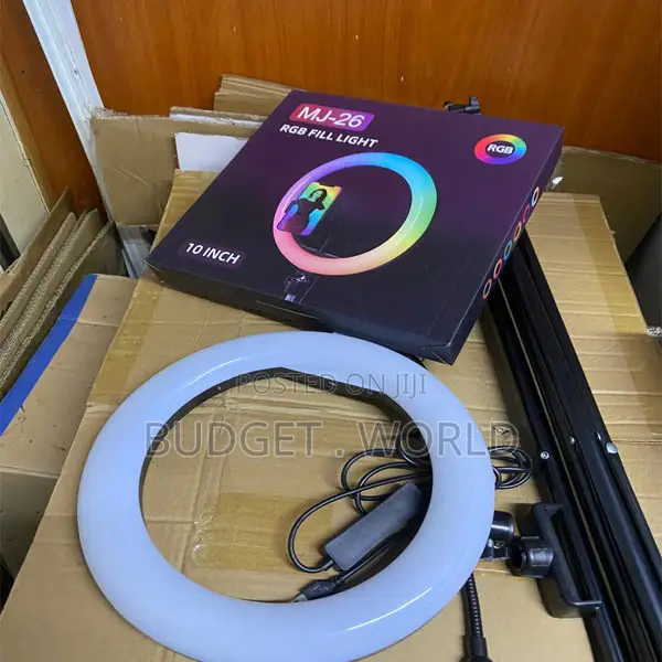 Portable RGB Ring Light With Extendable Stand