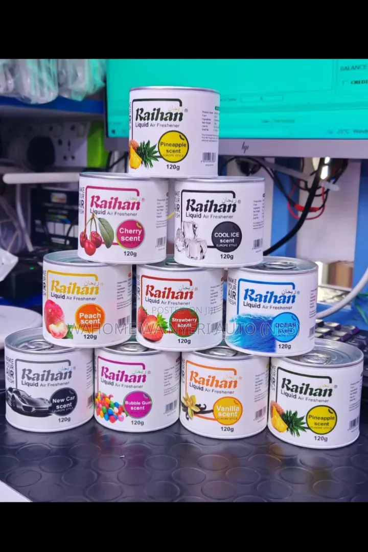 Raihan Liquid Car Air Freshener - Lasts 4-6 Months,In Different Scents