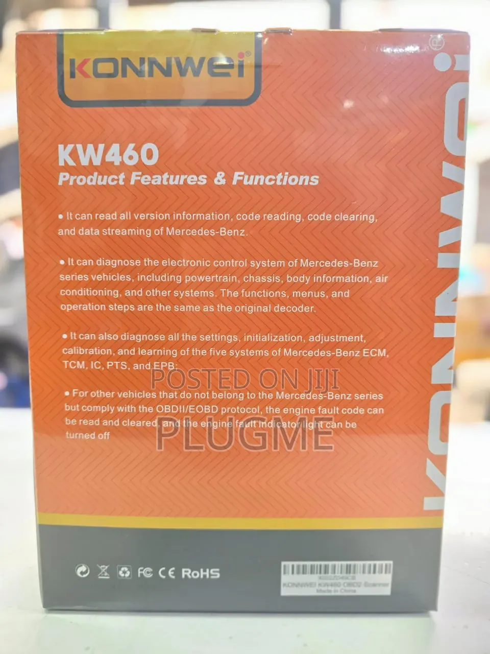 Original Konnwei Kw460 Mercedes Benz All Systems Scanner + Obdii