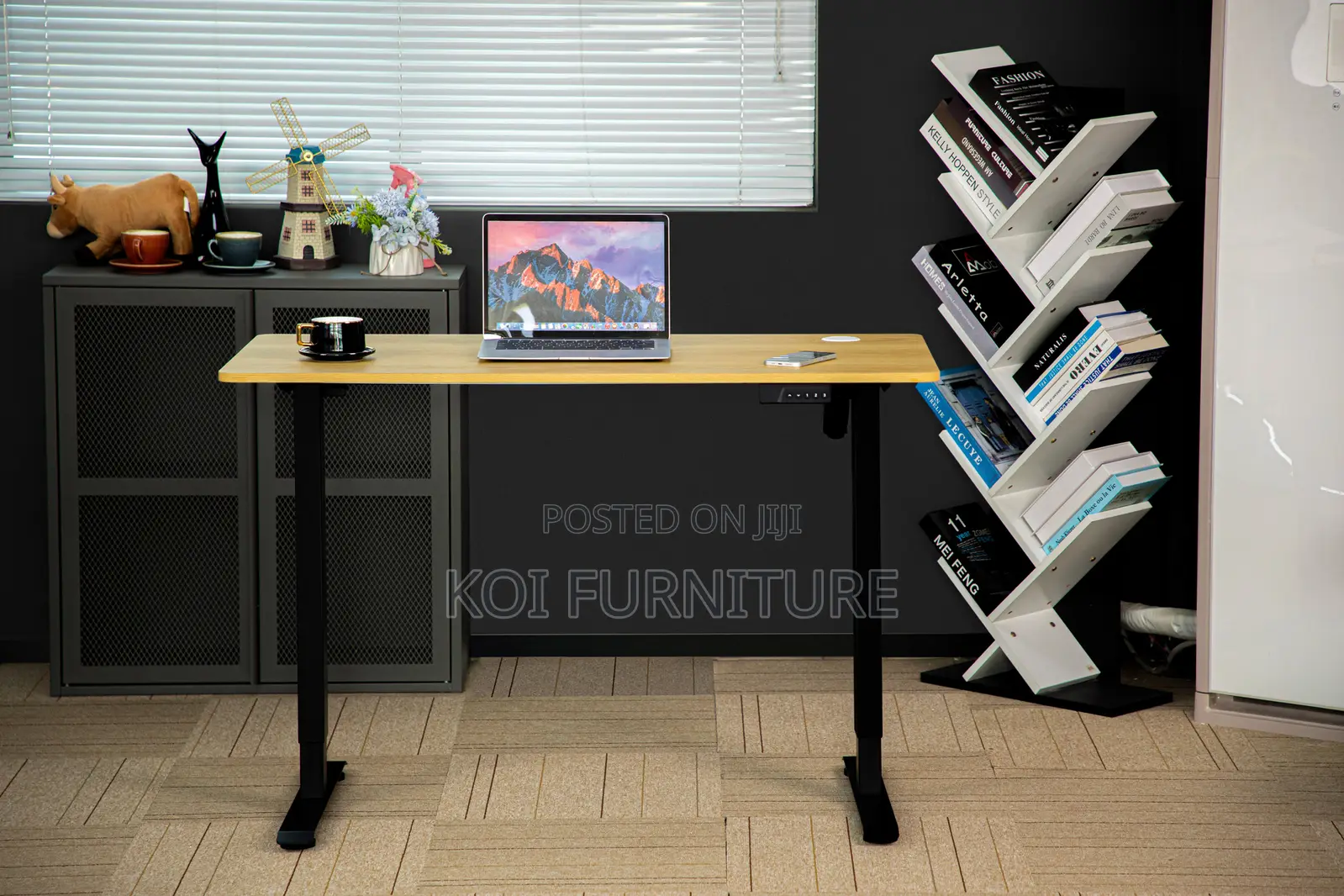 Office Desk; 1.2 Meters Electric Adjustable Sit Stand Flexy Desk