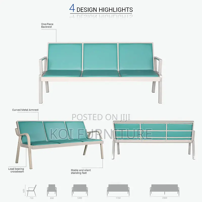 Office Bench; Three Seaters Reception Yuanx-8 Benches
