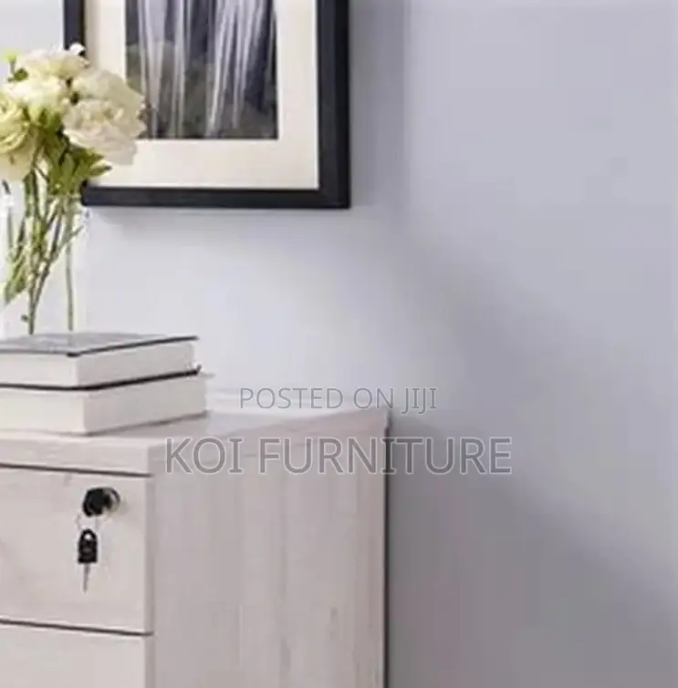 Office Cabinet; Three Doors Wooden Pedestal Office Cabinet