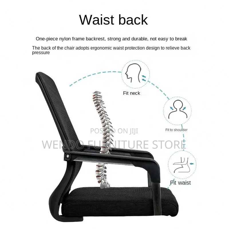 Office Chairs; Mesh Office Reception Mid Back Chair
