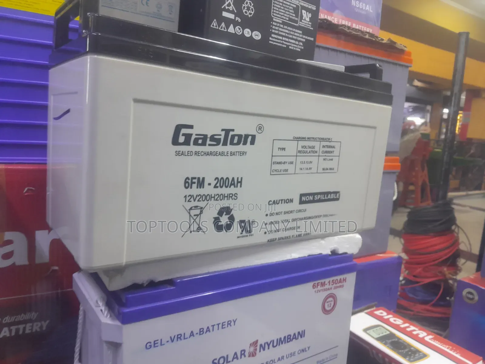 Heavy Duty200ah Solar Backup Battery Rechargeable