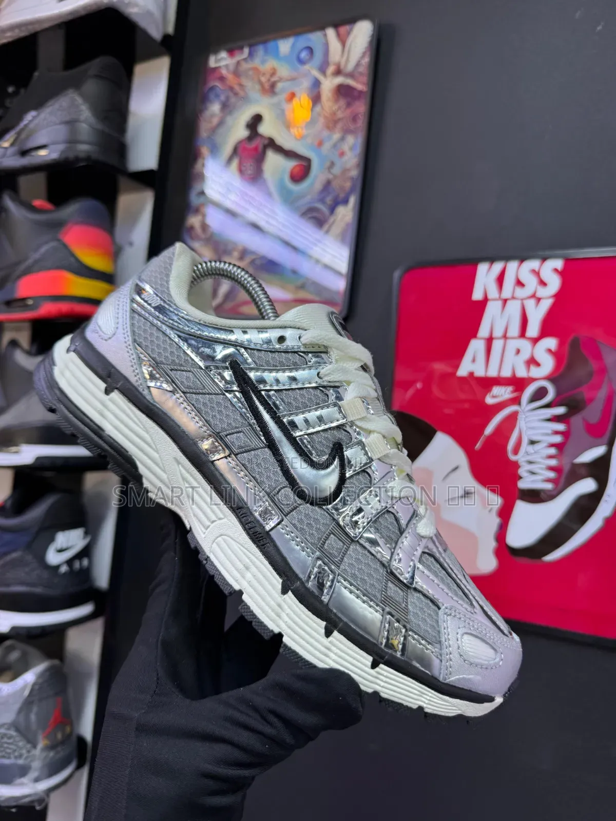 Nike P-6000 Shoes in the Metallic Silver.
