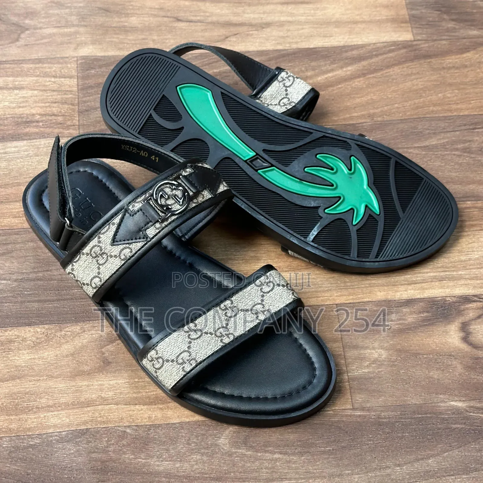 Quality Casual Leather Designer Men Slides Open Shoes