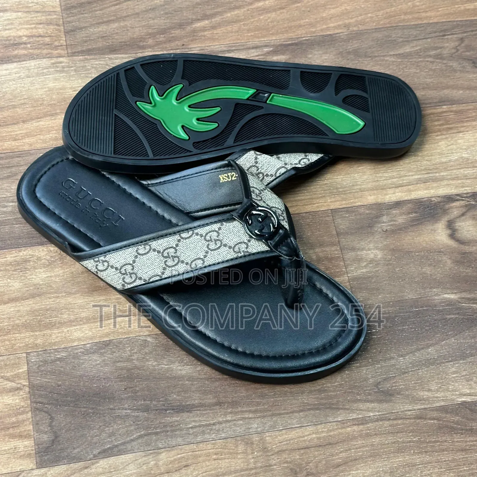 Quality Casual Leather Designer Men Slides Open Shoes