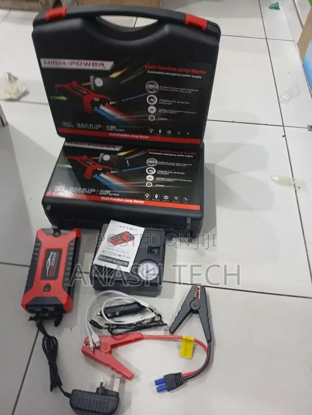 Emergency Car Jump Starter Kit – Power Bank With Led Light