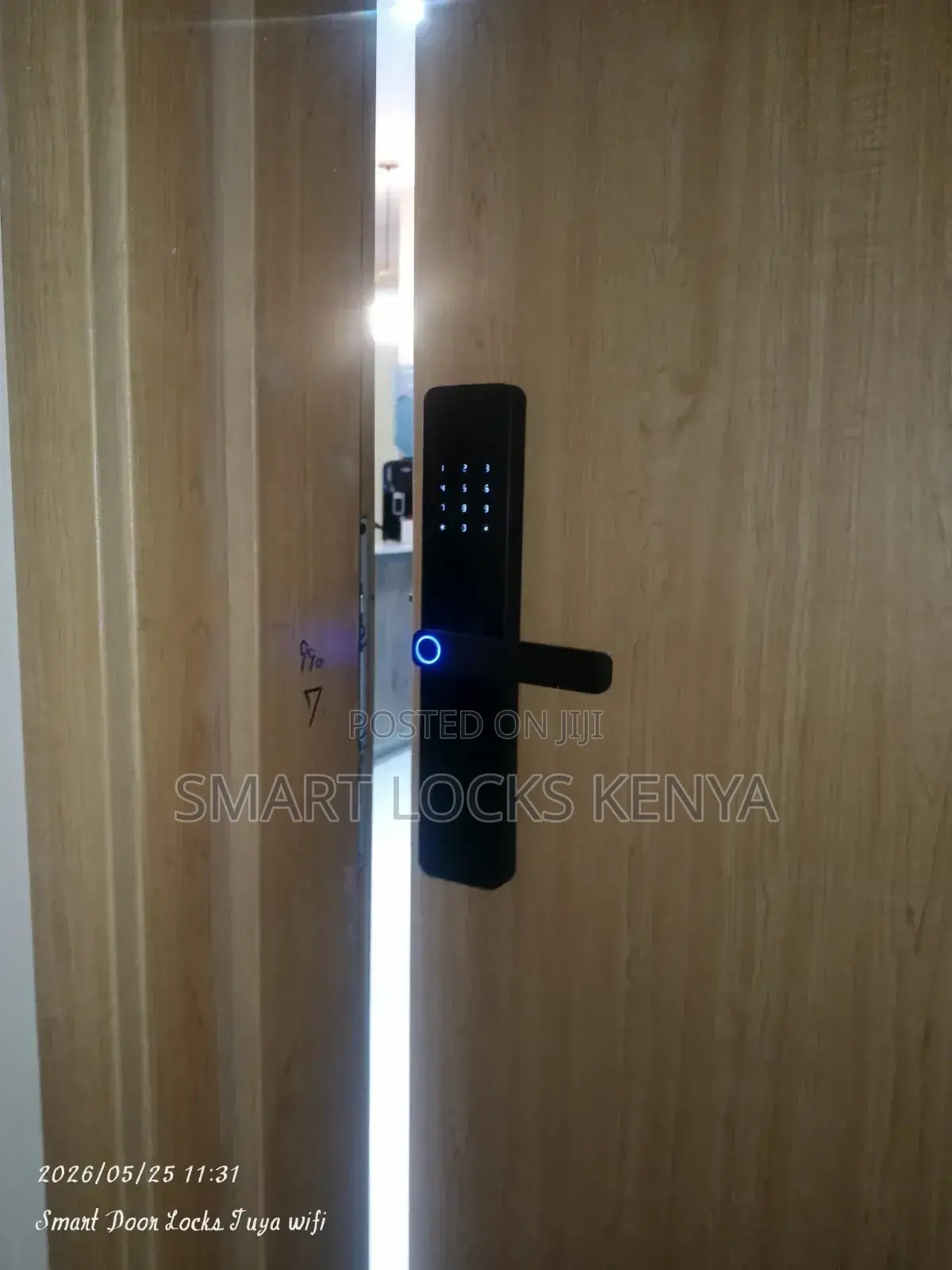 Smart Lock Tuya App Wifi Fingerprints Password Cards Key Unlocking