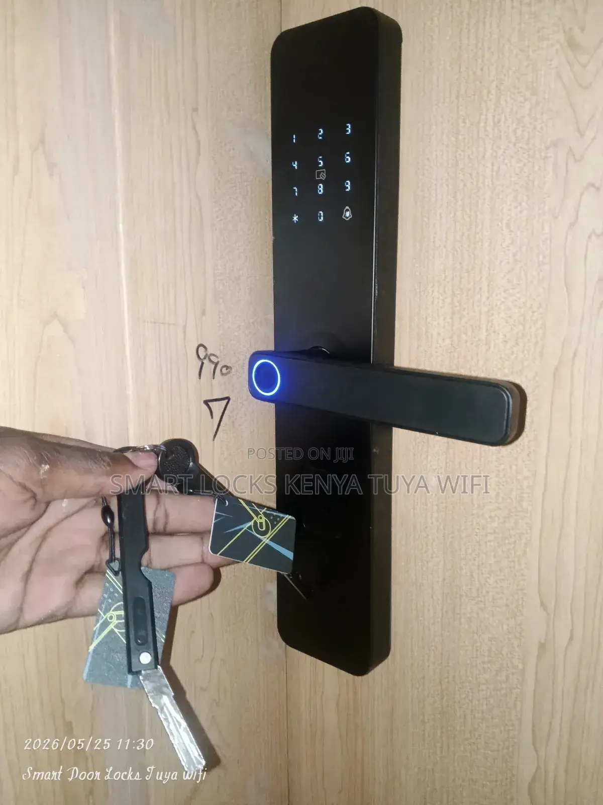 Smart Lock Dual Fingerprints Password Card App Control Lock Security
